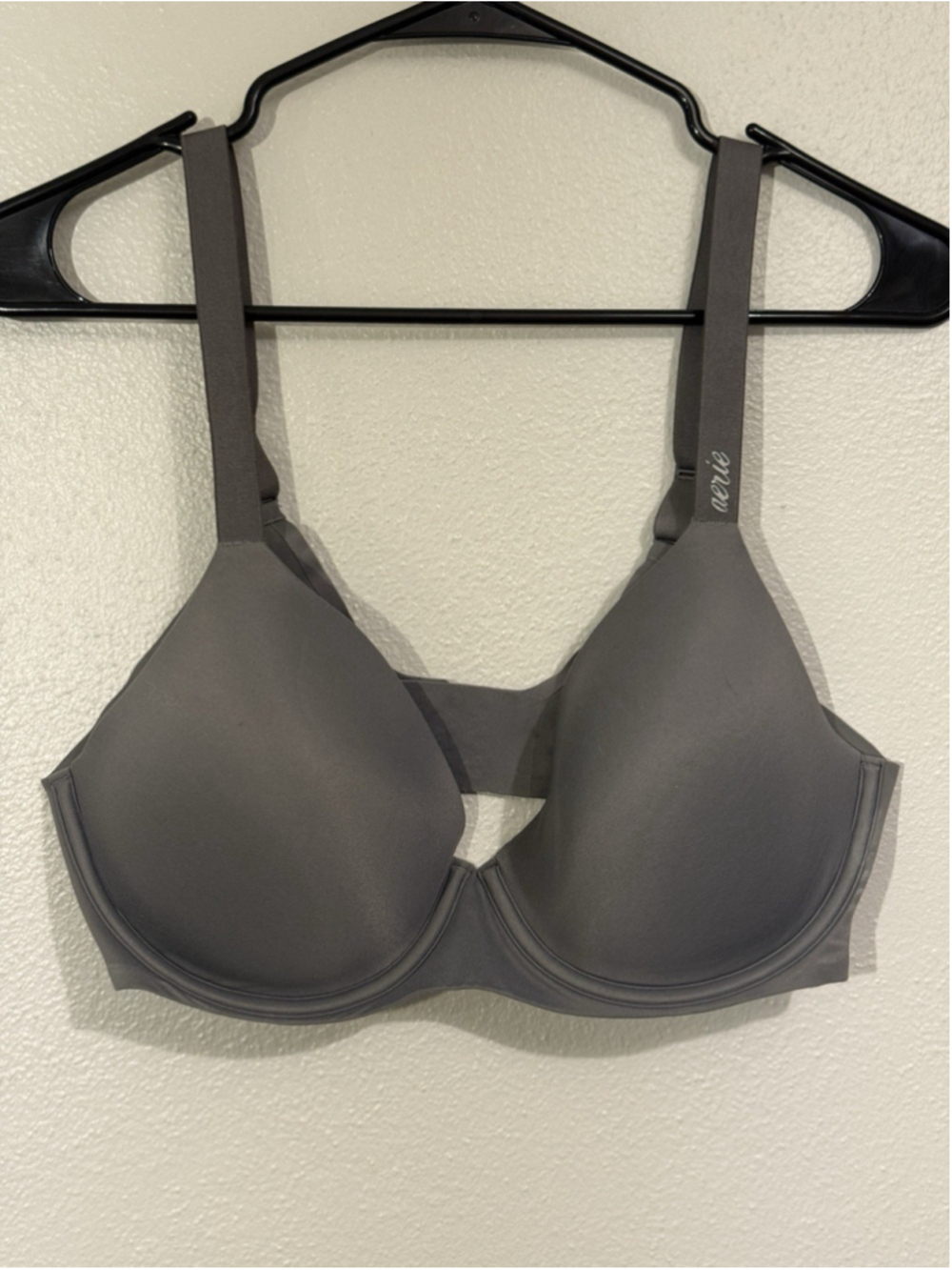 Aerie Bra Womens 36D SMOOTHEZ Full Coverage Lightly Lined Gray